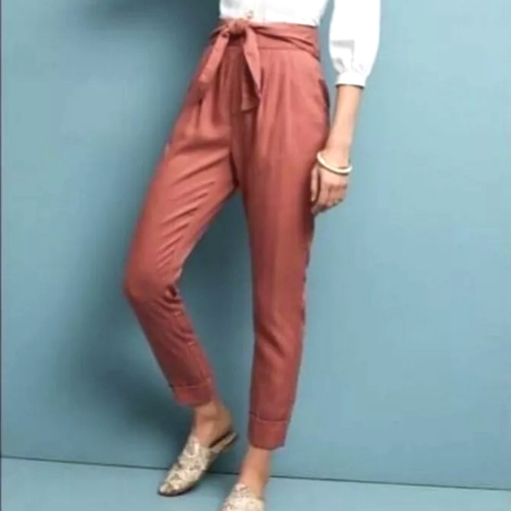 Anthropologie Cartonnier Kingsley Belted Trousers